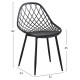 ΣΕΤ ΤΡΑΠΕΖΑΡΙΑΣ 5ΤΜΧ FB921175 MDF TOP & ΠΟΛΥΠΡΟΠΥΛΕΝΙΟ ΣΕ ΜΑΥΡΟ