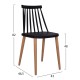 ΣΕΤ ΤΡΑΠΕΖΑΡΙΑΣ 5ΤΜΧ FB921178 MDF TOP ΣΕ ΜΑΥΡΟ-ΣΚΕΛΕΤΟΣ ΣΕ ΦΥΣΙΚΟ ΞΥΛΟΥ
