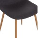 ΣΕΤ ΤΡΑΠΕΖΑΡΙΑΣ 5ΤΜΧ FB921179 MDF TOP ΣΕ ΜΑΥΡΟ--ΣΚΟΥΡΟ ΓΚΡΙ ΥΦΑΣΜΑ