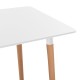 ΣΕΤ ΤΡΑΠΕΖΑΡΙΑΣ 5ΤΜΧ FB921184 MDF TOP ΣΕ ΛΕΥΚΟ--ΠΟΔΙΑ ΟΞΙΑΣ