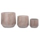 ΣΕΤ 3ΤΜΧ ΓΛΑΣΤΡΕΣ ΣΤΡΟΓΓΥΛΕΣ FB94724 FIBERCLAY-ΧΡΩΜΑ CEMENT Φ55x55Υεκ