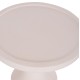 ΒΟΗΘΗΤΙΚΟ ΤΡΑΠΕΖΙ FB918169.02 FIBER CEMENT ΛΕΥΚΟ-ΦΥΣΙΚΟ RATTAN--Φ40x61Υεκ.