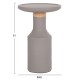 ΒΟΗΘΗΤΙΚΟ ΤΡΑΠΕΖΙ FB918169.03 FIBER CEMENT ΓΚΡΙ-ΦΥΣΙΚΟ RATTAN--Φ40x61Υεκ.