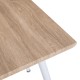 ΤΡΑΠΕΖΙ ΤΡΑΠΕΖΑΡΙΑΣ FB98335.02, 70Χ70X76,5, SONOMA,ΛΕΥΚΑ ΠΟΔΙΑ