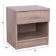 ΚΟΜΟΔΙΝΟ ΜΕ 1 ΣΥΡΤΑΡΙ SONAMA 45x35,5x47Υ εκ. FB92345.01