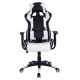 ΠΟΛΥΘΡΟΝΑ GAMING FB91072.04 ΜΑΥΡΗ ΛΕΥΚΗ 66,5x70x(122-129) cm