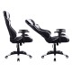 ΠΟΛΥΘΡΟΝΑ GAMING FB91072.04 ΜΑΥΡΗ ΛΕΥΚΗ 66,5x70x(122-129) cm