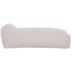 ΠΟΥΦ ΞΑΠΛΩΣΤΡΑ WADELIN FB95774.11 ΜΕ TEXTILINE ΛΕΥΚΟ 190x80x40-60Υ εκ.