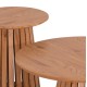 ΣΕΤ 2ΤΜΧ ΤΡΑΠΕΖΙΑ ΣΑΛΟΝΙΟΥ FB921083 MDF ΦΥΣΙΚΟ ΞΥΛΟΥ Φ80εκ & Φ45εκ