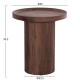 ΣΕΤ 2ΤΜΧ ΤΡΑΠΕΖΙΑ ΣΑΛΟΝΙΟΥ FB921084 MDF ΣΚΟΥΡΟ ΚΑΦΕ Φ80εκ & Φ45εκ
