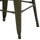 ΣΚΑΜΠΟ ΜΕΣΑΙΟΥ ΥΨΟΥΣ ΜΕΤΑΛΛΙΚΟ FB98573.04 ΣΕ KOKKINO 43x43x67Yεκ.