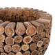 ΤΡΑΠΕΖΙ BAR ΣΤΡΟΓΓΥΛΟ FB99806 KOMMATIA ΞΥΛΟΥ TEAK Φ120x104Υ εκ.