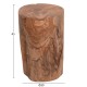 ΒΟΗΘΗΤΙΚΟ ΤΡΑΠΕΖΑΚΙ/ΣΚΑΜΠΟ FB99374.21 ΞΥΛΟ TEAK--ΦΥΣΙΚΟ Φ30x45Υεκ.