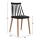 ΣΕΤ 5ΤΜΧ ΤΡΑΠΕΖΙ 140x80x76 cm SONAMA & ΚΑΡΕΚΛΕΣ ΜΑΥΡΕΣ ΜΕΤΑΛΛΙΚΑ ΠΟΔΙΑ FB911037
