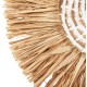 ΕΠΙΤΡΑΠΕΖΙΟ ΔΙΑΚΟΣΜΗΤΙΚΟ FB94224 ΙΝΕΣ RAFFIA ΣΕ ΦΥΣΙΚΟ-ΜΑΥΡΗ ΞΥΛΙΝΗ ΒΑΣΗ 18x9x43Υεκ.
