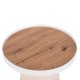 ΤΡΑΠΕΖΑΚΙ ΒΟΗΘΗΤΙΚΟ FB918023.02 MDF TOP ΦΥΣΙΚΟ ΞΥΛΟΥ-ΒΑΣΗ ΛΕΥΚΗ Φ45x51,5Υεκ.