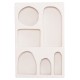 ΡΑΦΙΕΡΑ-ΚΟΜΜΟ FB918059 MDF ΣΕ ΥΠΟΛΕΥΚΟ 80x18x120Υεκ.