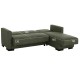ΚΑΝΑΠΕΣ ΚΡΕΒΑΤΙ ΓΩΝΙΑ ΑΝΑΣΤΡΕΨΙΜΗ DARK OLIVE FB93244.05 202x140x78Yεκ.