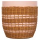 ΒΟΗΘΗΤΙΚΟ ΤΡΑΠΕΖΙ FB918166 FIBER CEMENT ΡΟΖ-RATTAN ΦΥΣΙΚΟ Φ44.5x45Υεκ.