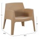ΠΟΛΥΘΡΟΝΑ ΠΟΛΥΠΡΟΠΥΛΕΝΙΟΥ LOUNGE FB96365.05 DARK OLIVE GREEN 62,5x48,5x73Υεκ.