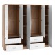 ΝΤΟΥΛΑΠΑ 6ΦΥΛΛΗ FB921236.02 ΜΕΛΑΜΙΝΗ SONAMA & ΛΕΥΚΟ 180x42,5Χ181Υεκ.