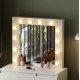 ΤΟΥΑΛΕΤΑ ΜΕ ΦΩΤΙΣΜΟ LED & ΣΥΡΤΑΡΙΑ FB92499.03 ΜΕΛΑΜΙΝΗ ΣΕ ΛΕΥΚΟ 80x40x140Υεκ.