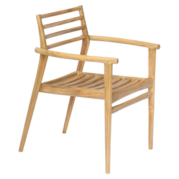 ΠΟΛΥΘΡΟΝΑ FB99936 ΜΑΣΙΦ ΞΥΛΟ TEAK ΣΕ ΦΥΣΙΚΟ 59x60x78,5Υ - 2τμχ