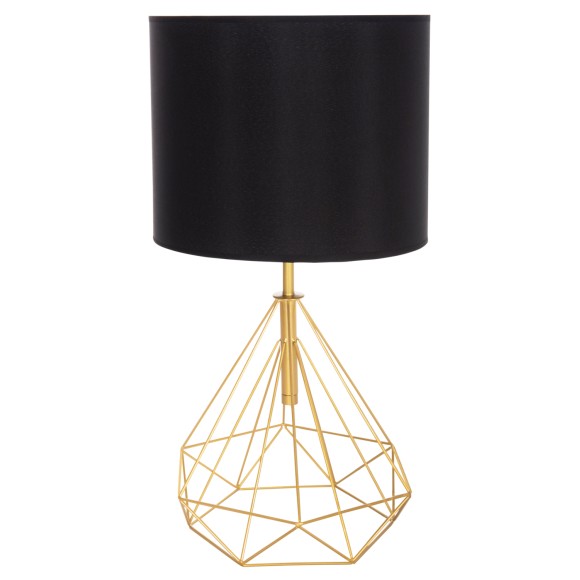 ΕΠΙΤΡΑΠΕΖΙΟ ΦΩΤΙΣΤΙΚΟ FB97416.12 ΧΡΥΣΟ ΜΕΤΑΛΛΙΚΟ--ΜΑΥΡΟ PVC ΚΑΠΕΛΟ Φ25x48,5Υεκ.