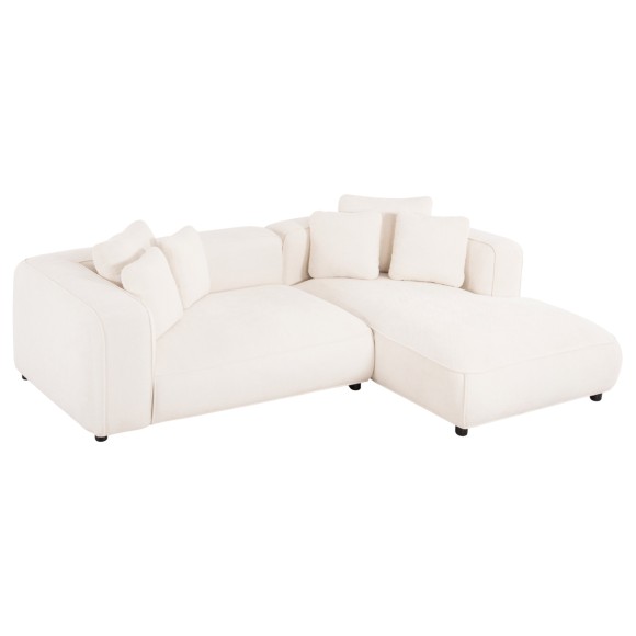 ΚΑΝΑΠΕΣ ΓΩΝΙΑ (ΔΕΞΙΑ) 3-ΘΕΣΙΟΣ FB93280.02R ΛΕΥΚΟ ΥΦΑΣΜΑ 252x160x70-90Υεκ