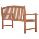 ΠΑΓΚΑΚΙ ΚΗΠΟΥ 3ΘΕΣΙΟ FB918125 ΞΥΛΟ TEAK--ΦΥΣΙΚΟ 150x61x95Υεκ.