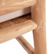 ΣΕΤ ΣΑΛΟΝΙ 4 ΤΜΧ FB99340.25 ΑΠΟ ΜΑΣΙΦ ΞΥΛΟ TEAK  ΦΥΣΙΚΟ - ΛΕΥΚΟ