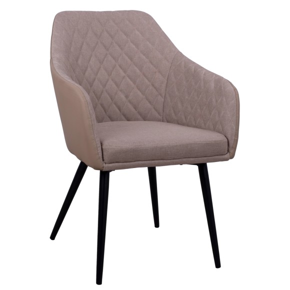 ΠΟΛΥΘΡΟΝΑΚΙ FB98522.07 ΜΕ ΥΦΑΣΜΑ ΜΠΕΖ & PU ΜΠΕΖ 57x63x83Υ εκ. - 2τμχ