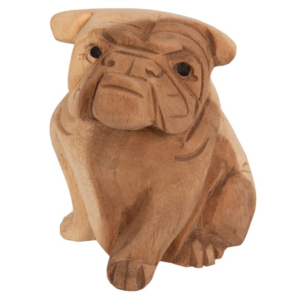 ΕΠΙΤΡΑΠΕΖΙΟ ΔΙΑΚΟΣΜΗΤΙΚΟ BULLDOG ΞΥΛΟ SUAR ΣΕ ΦΥΣΙΚΟ ΧΡΩΜΑ FB97925 18x14x20Y εκ.