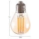ΛΑΜΠΤΗΡΑΣ FB94046.02 LED FILAMENT 6W E27 3000K GOLD DIMMABLE