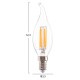 ΛΑΜΠΤΗΡΑΣ FB94047.01 ΣΤΥΛ ΦΛΟΓΑ LED FILAMENT 6W E14 3000K ΔΙΑΦΑΝΟ DIMMABLE