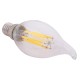 ΛΑΜΠΤΗΡΑΣ FB94047.01 ΣΤΥΛ ΦΛΟΓΑ LED FILAMENT 6W E14 3000K ΔΙΑΦΑΝΟ DIMMABLE