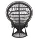 ΠΟΛΥΘΡΟΝΑ FB99342.03 RATTAN ΜΑΥΡΟ-ΜΑΞΙΛΑΡΙ ΜΑΥΡΟ 114x72x150Yεκ.