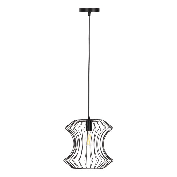 ΦΩΤΙΣΤΙΚΟ ΟΡΟΦΗΣ ΚΡΕΜΑΣΤΟ FB94112 ΜΑΥΡΟ ΜΕΤΑΛΛΟ Φ30x126Υεκ