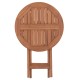 ΤΡΑΠΕΖΙ ΣΚΗΝΟΘΕΤΗ ΣΤΡΟΓΓΥΛΟ FB918119 ΞΥΛΟ TEAK--ΦΥΣΙΚΟ Φ60x75Υεκ.