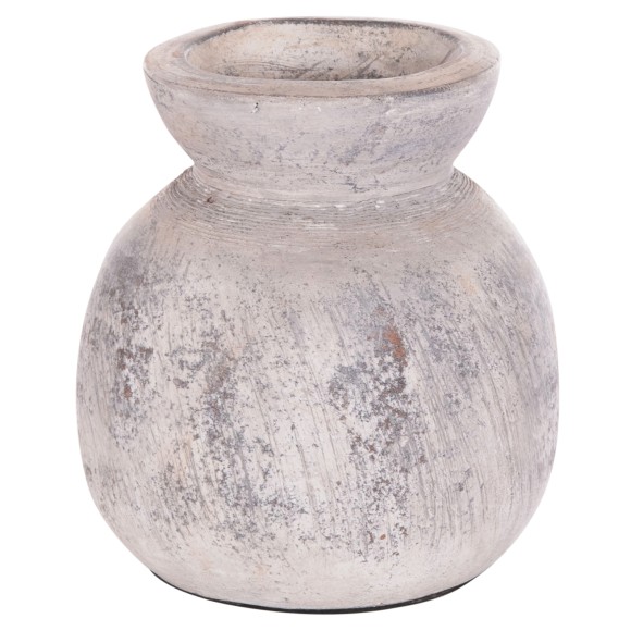 ΔΙΑΚΟΣΜΗΤΙΚΟ ΕΠΙΤΡΑΠΕΖΙΟ ΒΑΖΟ FB94396 ΤΕΡΑΚΟΤΑ ΣΕ ΑΝΟΙΧΤΟ ΓΚΡΙ Φ18x19Υεκ.