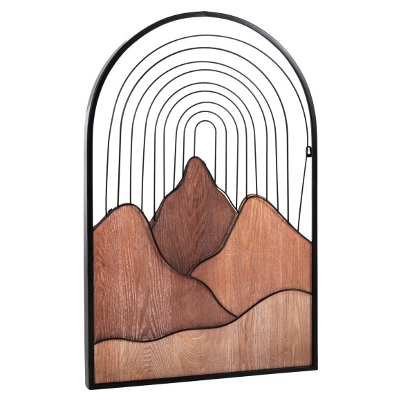 ΔΙΑΚΟΣΜΗΤΙΚΟ ΤΟΙΧΟΥ FB94220 ΔΙΑΦΟΡΕΣ ΑΠΟΧΡΩΣΕΙΣ ΞΥΛΟΥ-ΜΑΥΡΟ ΜΕΤΑΛΛΟ 60x3,5x93Υεκ.