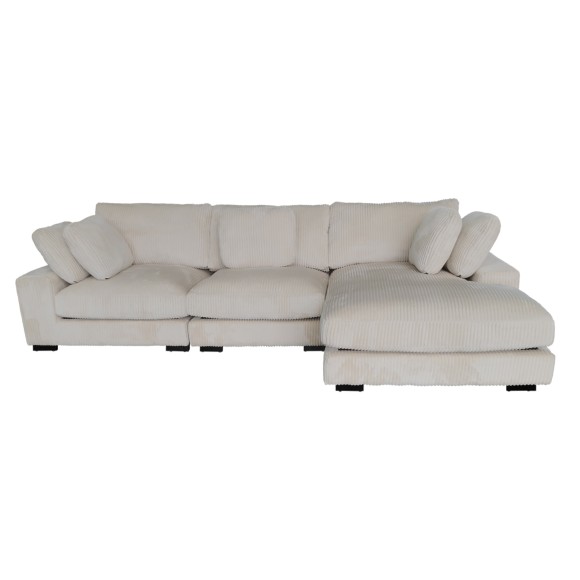 ΚΑΝΑΠΕΣ ΔΕΞΙΑ ΓΩΝΙΑ FB93287.02R ΜΠΕΖ ΡΙΓΕ ΥΦΑΣΜΑ 313x169(γωνία)x80Υεκ.