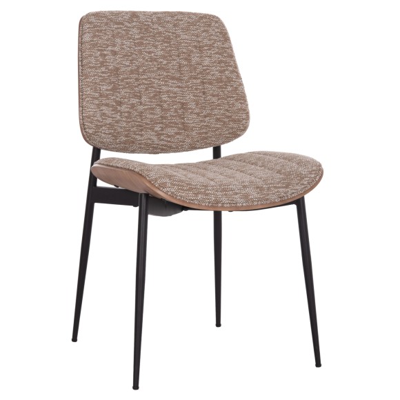 ΚΑΡΕΚΛΑ ΤΡΑΠΕΖΑΡΙΑΣ FB99983.01 ΜΑΥΡΟ ΜΕΤΑΛΛΟ--ΚΑΦΕ ΥΦΑΣΜΑ 49x56x82Υεκ. - 2τμχ