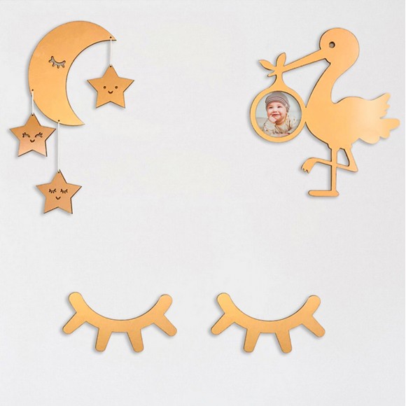 ΣΕΤ ΠΑΙΔΙΚΑ ΔΙΑΚΟΣΜΗΤΙΚΑ ΤΟΙΧΟΥ ΞΥΛΟ FB99207 50Χ35 εκ.