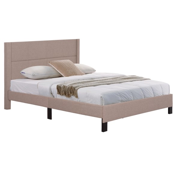 ΚΡΕΒΑΤΙ FB9666.15 ΜΠΕΖ ΥΦΑΣΜΑ ΓΙΑ ΣΤΡΩΜΑ 160X200εκ.