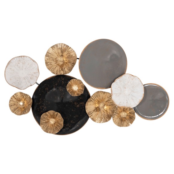 ΜΕΤΑΛΛΙΚΟ ΔΙΑΚΟΣΜΗΤΙΚΟ ΤΟΙΧΟΥ FB97179 ΓΚΡΙ ΧΡΥΣΟ 66x6x38Y εκ.