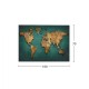 ΠΙΝΑΚΑΣ ΚΑΜΒΑΣ WORLD MAP FB97197.01 100X3X70 εκ.