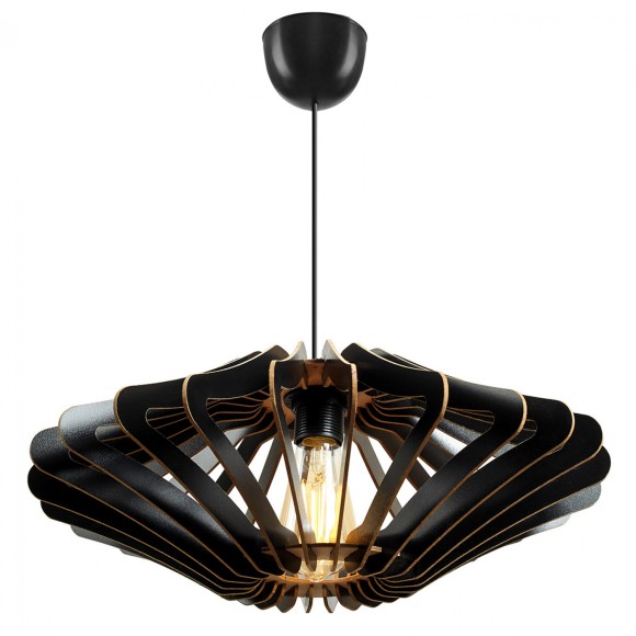 ΦΩΤΙΣΤΙΚΟ ΟΡΟΦΗΣ ΞΥΛΙΝΟ ΚΡΕΜΑΣΤΟ ΜΑΥΡΟ FB97351.03 Φ47x55Υ εκ.