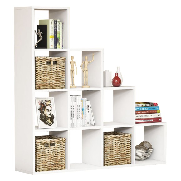 ΒΙΒΛΙΟΘΗΚΗ ΜΕΛΑΜΙΝΗΣ ΛΕΥΚΟ 120x30x123,6Υεκ.FB99238.11