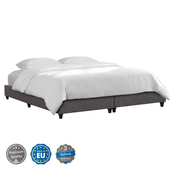 ΥΠΟΣΤΡΩΜΑ/ΚΡΕΒΑΤΙ KING-SIZE FB921218 ΓΚΡΙ ΥΦΑΣΜΑ--ΓΙΑ 180x200εκ.